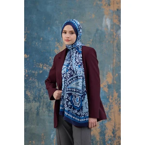 Mavi Hint Vual Şal -  5004-01