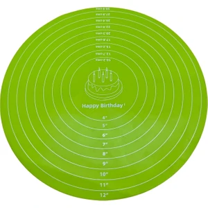 Silikon Hamur Açma Matı Kaydırmaz Yuvarlak 30CM
