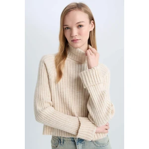 Oversize Geniş Kalıp Balıkçı Yaka Triko Kazak L0986AZ24CW