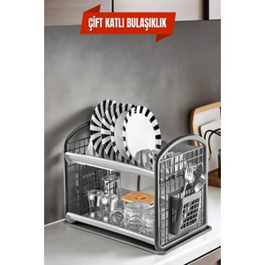 Open Home Concept Çok Foksiyonluk Çift Katlı Tabaklık & Bulaşık Kurutmalık