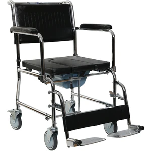 Golfi̇ G-125A Banyo Tuvalet Tekerlekli Sandalye / Commode Wheelchair