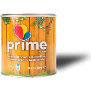 Prime Su Bazlı Renkli Ahşap Vernik - 0,75 Lt