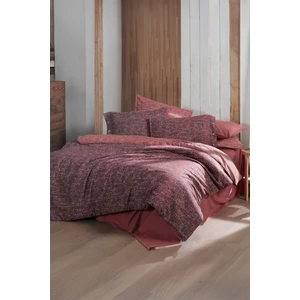 Glamis Bordo  Pamuk Flanel King Size Nevresim Takımı