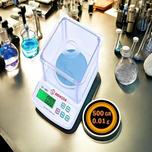 Fanuslu 500 gr 0.01 gr Çok Hassas Eczane-Fabrika- Tekstil Terazisi