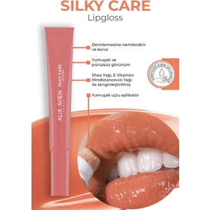Dolgun Gürünüm ve Nemlendirici Etkili Dudak Parlatıcısı - Silky Care Lipgloss 304 Peachy Blossom