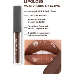 Uzun Süre Kalıcı Yapışkan His Bırakmayan Nemlendirici Dudak Parlatıcısı - Lipgloss 11 Chocolate Kiss