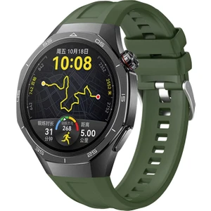 Huawei Watch Gt5 Pro 46MM Uyumlu Kordon Yumuşak Esnek Silikon Tasarım Kayış Kordon