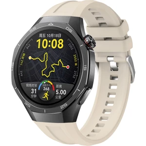 Huawei Watch Gt5 Pro 46MM Uyumlu Kordon Yumuşak Esnek Silikon Tasarım Kayış Kordon