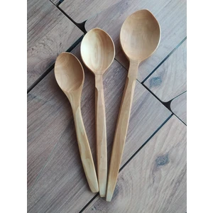 Ncy  Trabzon Bölgesi El Yapımı Hakiki Şimşir Kaşık Seti 3'lü