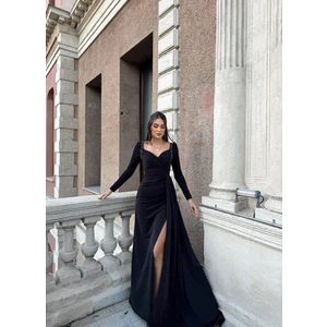 Sindi Moda Shena Simli Kol Detay Abiye 583039