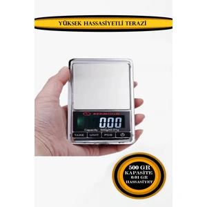 500 Gr Kapasite 0,01 Gr Yüksek Hassasiyetli Ölçüm Terazisi