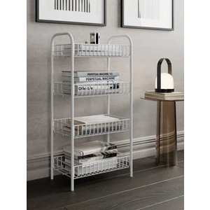 4 Katlı Kitaplık & Ayakkabılık, Banyo, Mutfak, Oyuncak Rafı Metal Kitaplık
