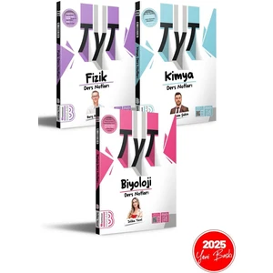 Benim Hocam Yayınları 2025 TYT Fizik - Kimya - Biyoloji Ders Notları Seti