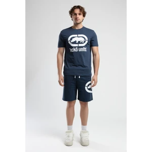 Ecko Unltd. Trınıty Lacivert Örme Şort Nakışlı Standard Fit Erkek Örme Şort