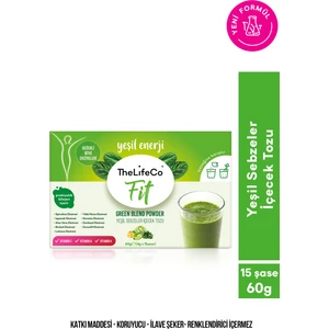 Yeşil Sebzeler İçecek Tozu (Green Blend) 4g x 15 Adet Şase