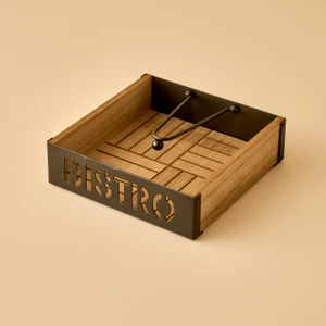 Bistro Peçetelik Naturel (18 x 5  cm )
