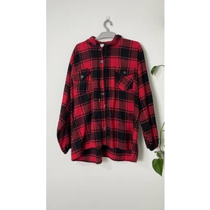 Büyük Beden Oversize Kapşonlu Oduncu Gömlek Renkli