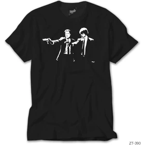 Z Zeplin Pulp Fiction Siyah Tişört