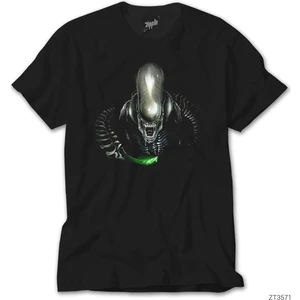 Z Zeplin Warrior Aliens Siyah Tişört