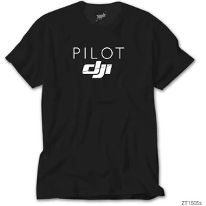 Z Zeplin Djı Pilot Siyah Tişört