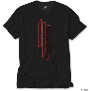 Z Zeplin Skrillex Silliuette Siyah Tişört
