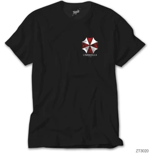 Z Zeplin Resident Evil Umbrella Corp Siyah Tişört