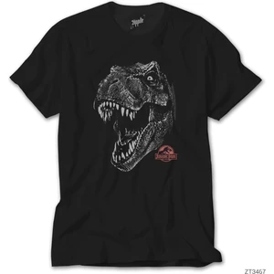 Z Zeplin Jurassic Park Rex Siyah Tişört