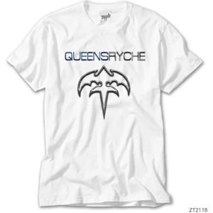Z Zeplin Queensrÿche Outlined Beyaz Tişört