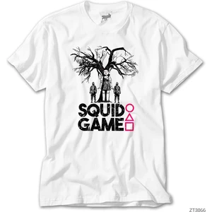 Z Zeplin Squid Game Doll Bebek Beyaz Tişört