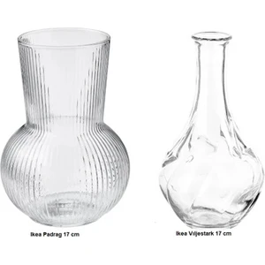 Sumu Home Sumuhome Padvılje Cam Vazo Saydam 2'li 17 cm