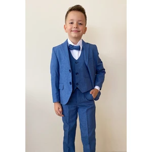 Pina Kids Erkek Çocuk Papyonlu Yelekli Takım Elbise Te.4000Yy