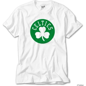 Z Zeplin Boston Celtics Yonca Logo Beyaz Tişört