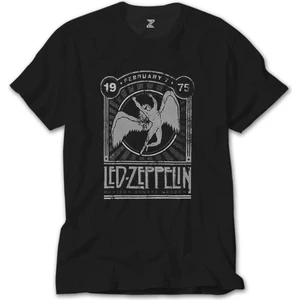 Z Zeplin LED Zeppelin 1975 Siyah Tişört