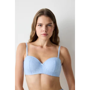Lotus Lace Dantel Mavi  Sütyen