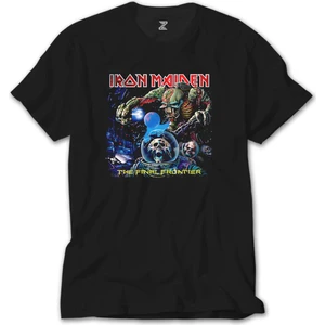 Z Zeplin Iron Maiden The Final Frontier Siyah Tişört