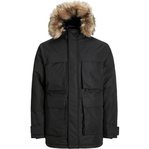 Jack & Jones Erkek Rüzgara Dayanikli Suni Kürk Kapüsonlu Parka - Star