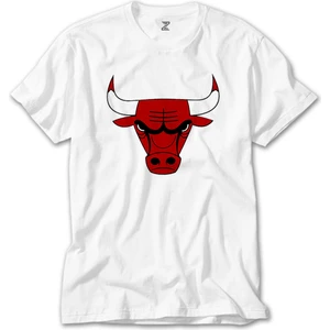 Z Zeplin Chicago Bulls Logo Beyaz Tişört