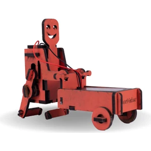 Sepetli Robot Dc Motorlu Ahşap Oyuncak Stem-A Seti