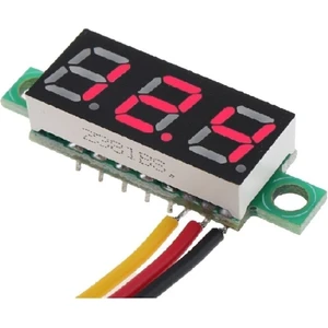 0.28 Inch Dc 0-100V Mini Digital Voltmetre 3 Kablolu Dc Kırmızı