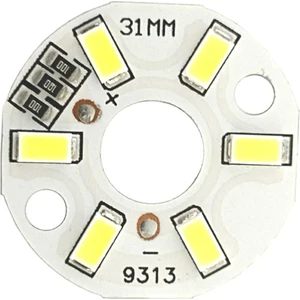 5730 5V 3W 31MM Beyaz LED Modül Aluminyum Pcb 6 LED Lamba Aydınlatma Işık