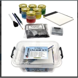 Çini Seramik Boya Seti  14 Parça Kutulu
