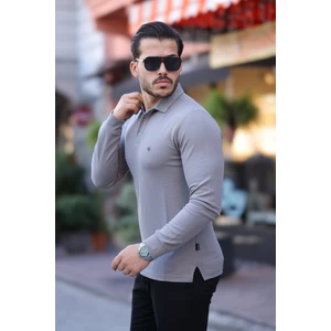 Uzun Kollu Polo Yaka Tişört