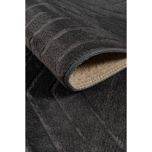 Sere Serpe Kaymaz Taban Yıkanabilir Modern Salon Mutfak Oturma Odası Çocuk Odası Halısı 5025 Antrasıt