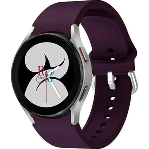 Redmud Teknoloji Samsung Galaxy Watch 7  40 mm ile Uyumlu Kordon Kavis Tasarımlı Silikon Kayış
