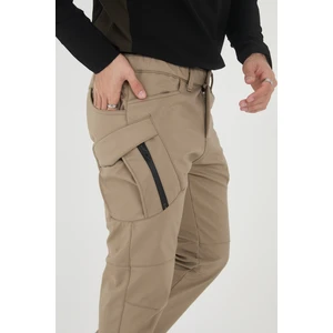 CAMP594 Outdoor Softshell Su Ve Rüzgara Dayanıklı içi Polarlı Kışlık Erkek Taktik Pantolon