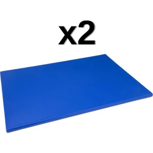 2'Li 40x30x2 Cm Polietilen Kesme Tahtası Kesim Levhası
