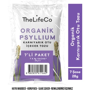 Organik Psyllium - Karnıyarık Otu İçecek Tozu 4g x 7 Adet Şase