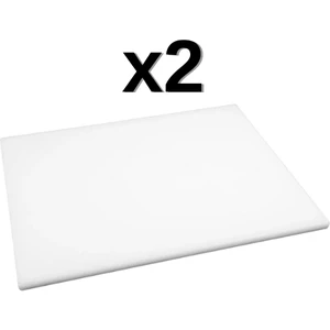 2'Li 40x30x2 Cm Polietilen Kesme Tahtası Kesim Levhası