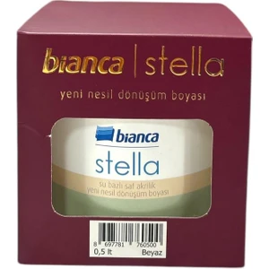 Bianca Stella Yeni Nesil Dönüşüm Boyası Su Bazlı Saf Akrilik Boya Beyaz