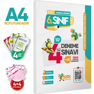 2025 6.Sınıf KDS (Konu Değerlendirme Sınavı) Sarmal Deneme Seti 4lü Türkiye Geneli Dijital Çözümlü
